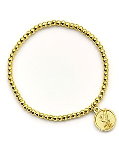 Liverpool FC Gold Finish Bead Bracelet-TM-06355