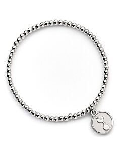 Tottenham Hotspur FC Silver Finish Bead Bracelet-TM-06357