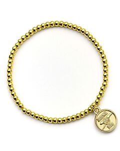 Arsenal FC Gold Finish Bead Bracelet-TM-06362