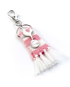 Tottenham Hotspur FC Pink Bar Scarf Bag Charm-TM-06375