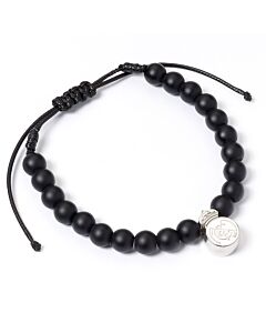 Real Madrid FC Black Bead Bracelet-TM-06866