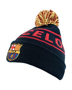 FC Barcelona Text Ski Hat-TM-06556
