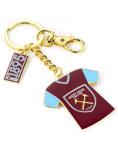 West Ham United FC Shirt Charm Keyring-TM-07293
