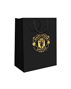 Manchester United FC Small Black Gift Bag-TM-07256