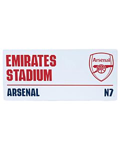 Arsenal FC White Street Sign-TM-06928 Maznun Football