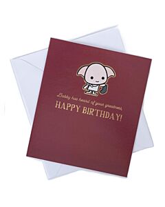 Harry Potter Dobby Birthday Card-TM-07281