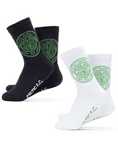 Celtic FC Twin Pack Sports Socks 7-11-TM-07425