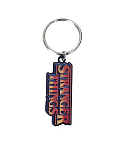 Stranger Things Logo Metal Keyring-TM-07433