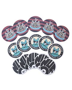 Newcastle United FC 15pk Retro Beer Mat Set-TM-07400