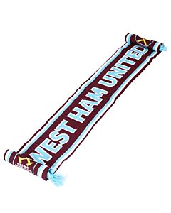 West Ham United FC Crest Scarf-TM-07407