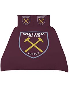 West Ham United FC Crest Double Duvet Set-TM-07491