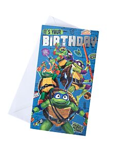 Teenage Mutant Ninja Turtles Birthday Card-TM-07284