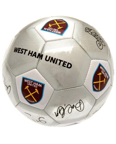 West Ham United FC Sig Silver Football-121883