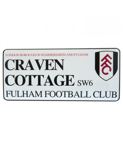 Fulham FC White Street Sign-174462