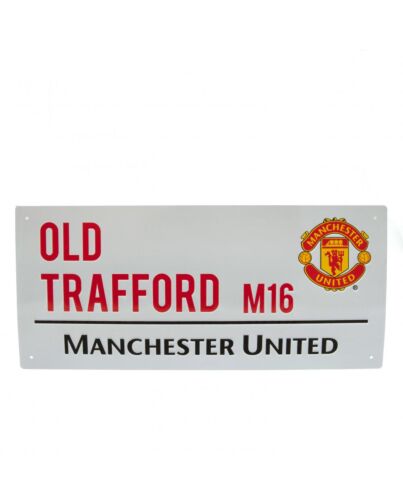 Manchester United FC White Street Sign-113813