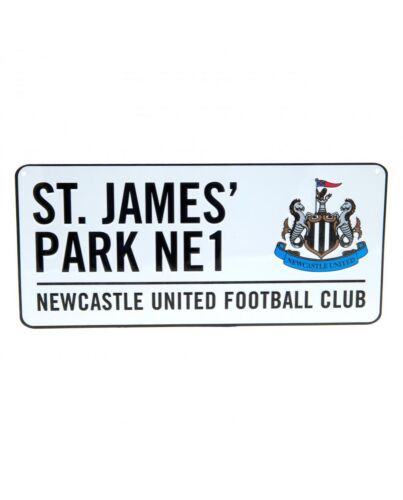 Newcastle United FC Large Crest Street Sign-4552