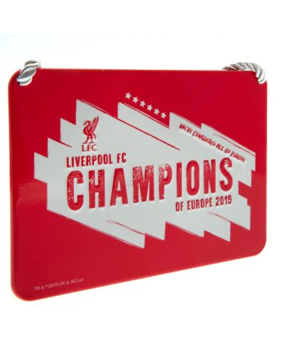Liverpool FC Champions Of Europe Bedroom Sign-161993