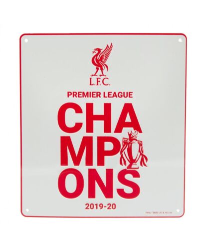 Liverpool FC Premier League Champions Metal Sign WT-177876