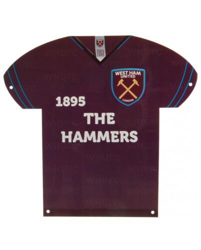 West Ham United FC Metal Shirt Sign-161198