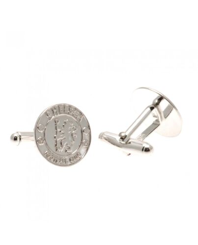 Chelsea FC Sterling Silver Crest Cufflinks-35535