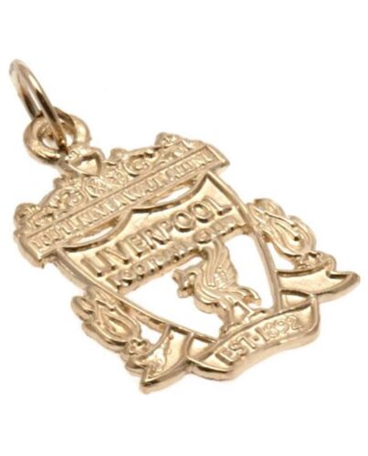 Liverpool FC 9ct Gold Pendant Crest Medium-40110