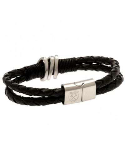 West Ham United FC Leather Bracelet-123033