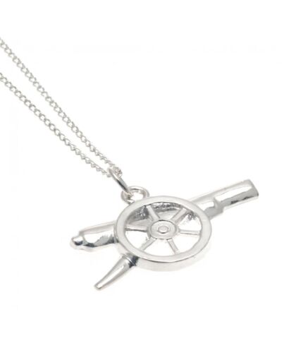 Arsenal FC Sterling Silver Pendant & Chain GN-3947