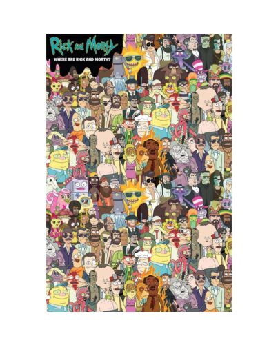 Rick And Morty Poster Where's Rick 244-174156