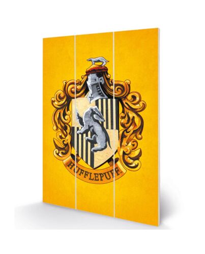 Harry Potter Hufflepuff Wood Print-174274