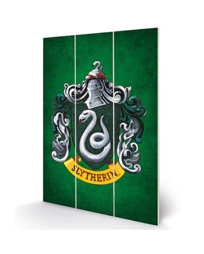 Harry Potter Slytherin Wood Print-174273