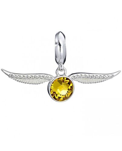 Harry Potter Sterling Silver Crystal Charm Golden Snitch-167350