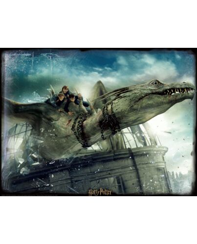 Harry Potter 3D Image Puzzle 500pc Gringotts Dragon-179746