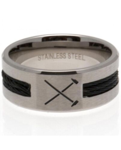 West Ham United FC Black Inlay Ring Large HM-123101