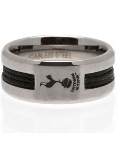 Tottenham Hotspur FC Black Inlay Ring Medium-24494