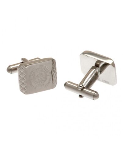 Manchester City FC Stainless Steel Patterned Cufflinks-102033
