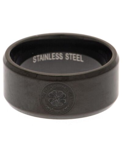Celtic FC Black IP Ring Medium-188343