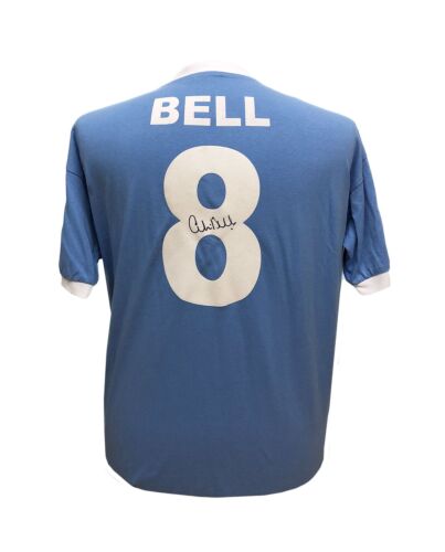 Manchester City FC Bell Signed Shirt-188336