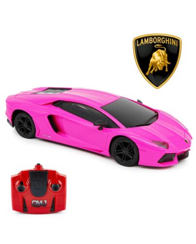 Lamborghini Aventador Radio Controlled Car 1:24 Scale Pink-188384