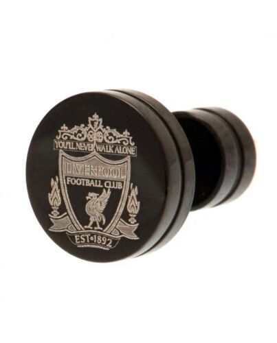 Liverpool FC Black IP Plated Stud Earring-188349