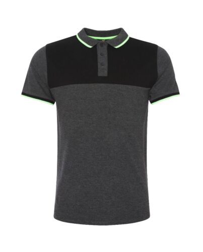 Liverpool FC Neon Panel Polo Mens Charcoal Small-189901