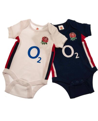England RFU 2 Pack Bodysuit 12-18 Mths RB-TM-00146