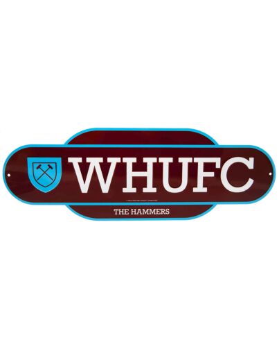 West Ham United FC Colour Retro Sign-TM-00401