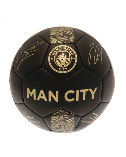 Manchester City FC Sig Gold Phantom Skill Ball-TM-00530