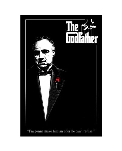 The Godfather Poster Red Rose 211-TM-00686