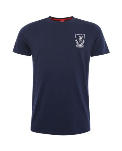 Liverpool FC 88-89 Crest T Shirt Mens Navy L-TM-00800