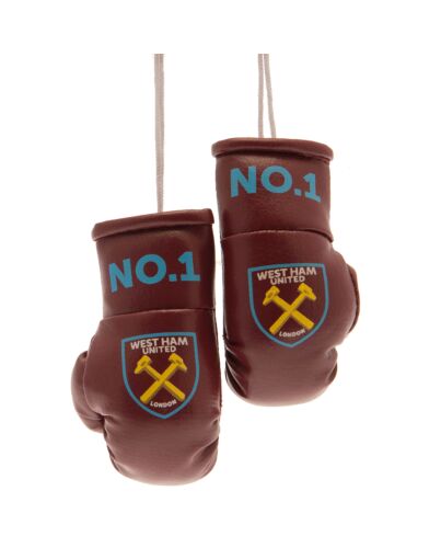 West Ham United FC Mini Boxing Gloves-TM-01550