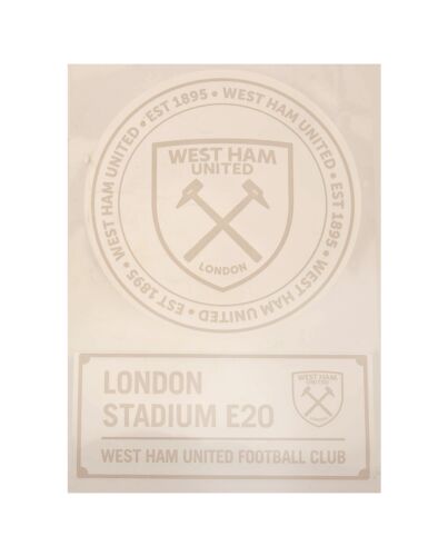 West Ham United FC 2pk A4 Car Decal-TM-01592