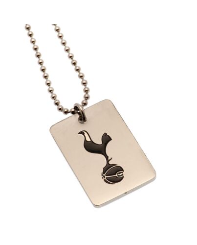 Tottenham Hotspur FC Enamel Crest Dog Tag & Chain-TM-01666