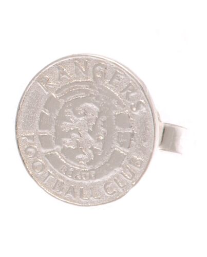 Rangers FC Ready Crest Sterling Silver Stud Earring-TM-01927