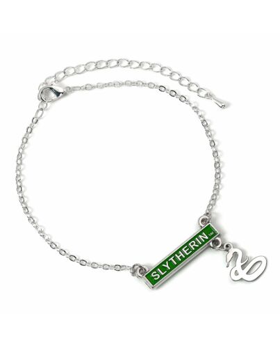 Harry Potter Silver Plated Bar Bracelet Slytherin-TM-02051